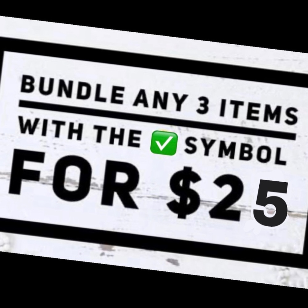 ✅ SALE 3 items with this symbol ✅ is $25